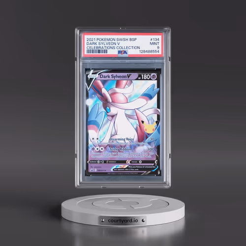 2021 Pokémon Swsh Black Star Promo #134 Dark Sylveon V - Holo Celebrations Collection (PSA 9 MINT)
