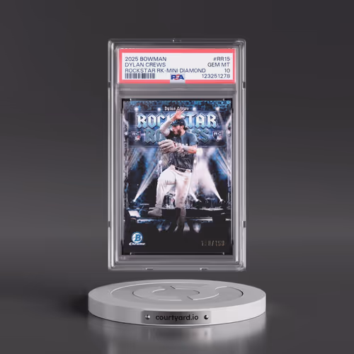2025 Bowman Rockstar Rookies #RR15 Dylan Crews - Mini Diamond (PSA 10 GEM MINT)