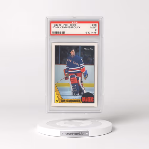 1987 O-Pee-Chee #36 John Vanbiesbrouck (PSA 9 MINT)