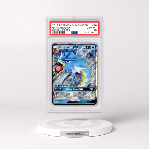 2019 Pokémon Sun & Moon Hidden Fates #16 Gyarados GX - Holo (PSA 10 GEM MINT)