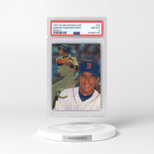 1997 Flair Showcase #26 Nomar Garciaparra - Row 0 (PSA 8 NM-MT)