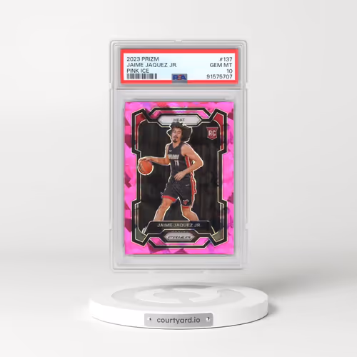2023 Panini Prizm #137 Jaime Jaquez Jr. - Pink Ice (PSA 10 GEM MINT)