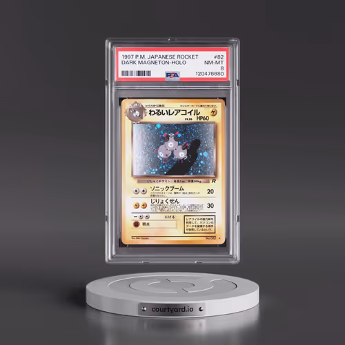1997 Pokémon Rocket #82 Dark Magneton - Holo (PSA 8 NM-MT)