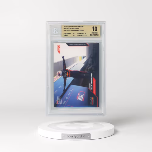 2023 Topps Now Formula 1 #50 Max Verstappen/ Back to winning ways/745 (BGS 10 PRISTINE)