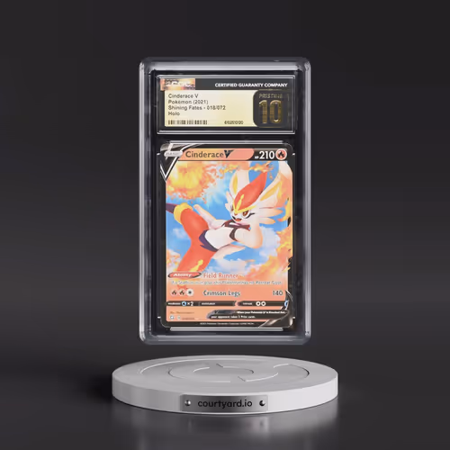 2021 Shining Fates #018/072 Cinderace V - Holo (CGC 10 PRISTINE)
