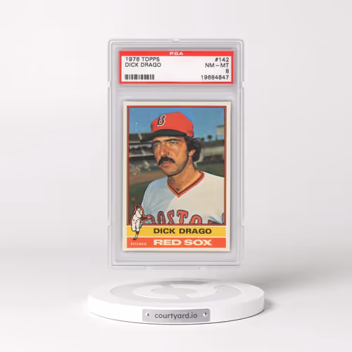 1976 Topps #142 Dick Drago (PSA 8 NM-MT)