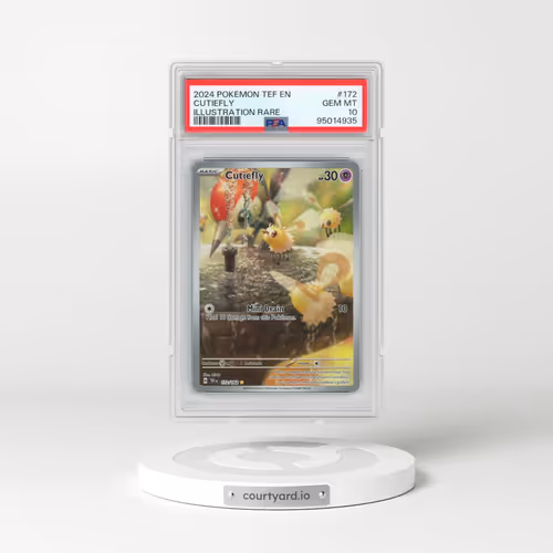 2024 Pokémon Tef EN-Temporal Forces #172 Cutiefly - Illustration Rare (PSA 10 GEM MINT)