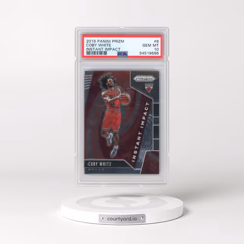 2019 Panini Prizm Instant Impact #6 Coby White (PSA 10 GEM MINT)