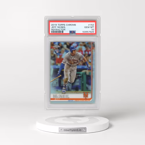 2019 Topps Chrome #152 Jeff McNeil - Refractor (PSA 10 GEM MINT)