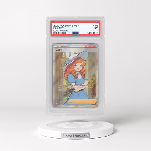 2022 Pokémon Sword & Shield Lost Origin #193 Lady - Full Art (PSA 7 NM)