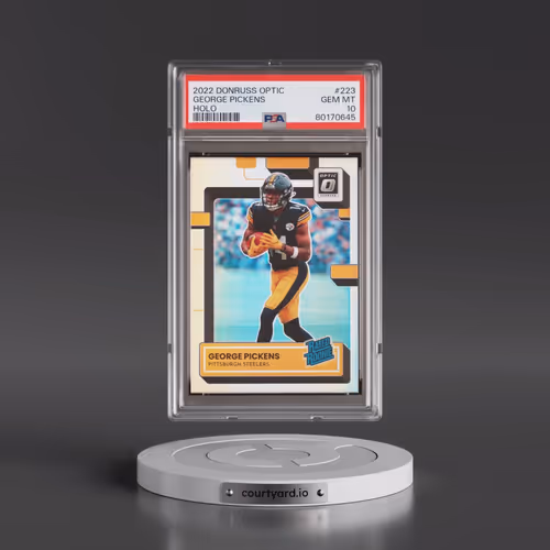 2022 Panini Donruss Optic #223 George Pickens - Holo (PSA 10 GEM MINT)