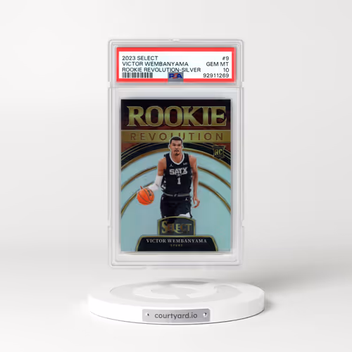 2023 Panini Select Rookie Revolution #9 Victor Wembanyama - Silver Prizm (PSA 10 GEM MINT)