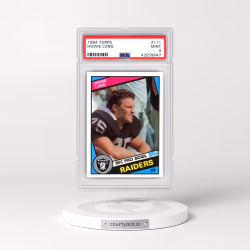 1984 Topps #111 Howie Long (PSA 9 MINT)
