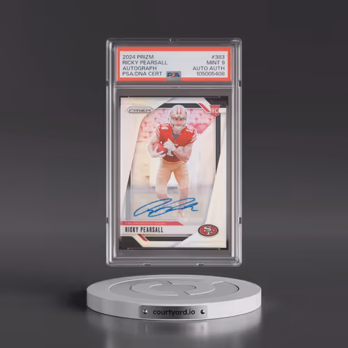 2024 Panini Prizm #383 Ricky Pearsall - Autograph (PSA 9 MINT)