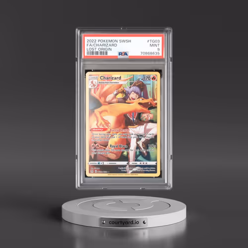 2022 Pokémon Sword & Shield Lost Origin #TG03 Charizard - Full Art (PSA 9 MINT)