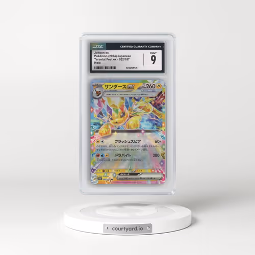 2024 Pokémon Sv8a-Terastal Fest EX #052 Jolteon EX - Holo (CGC 9 MINT)