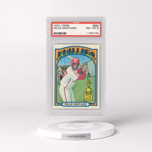 1972 Topps #690 Willie Montanez (PSA 8 NM-MT)