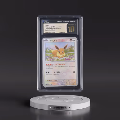 2024 Pokémon Sv8a-Terastal Fest EX #125 Eevee - Reverse Holo Master Ball (CGC 10 PRISTINE)
