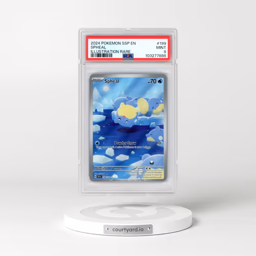 2024 Pokémon Ssp EN-Surging Sparks #199 Spheal - Illustration Rare (PSA 9 MINT)