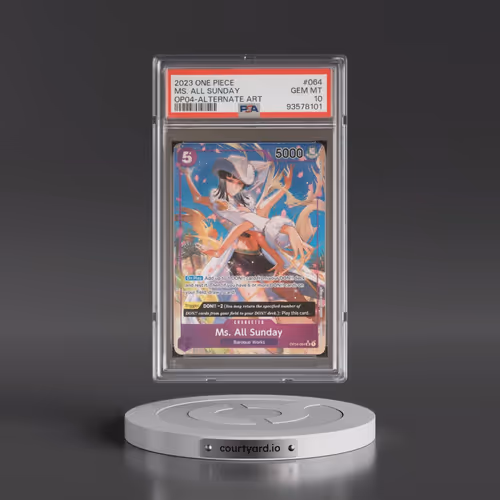 2023 One Piece Kingdoms of Intrigue #064 MS. All Sunday - Alternate Art (PSA 10 GEM MINT)