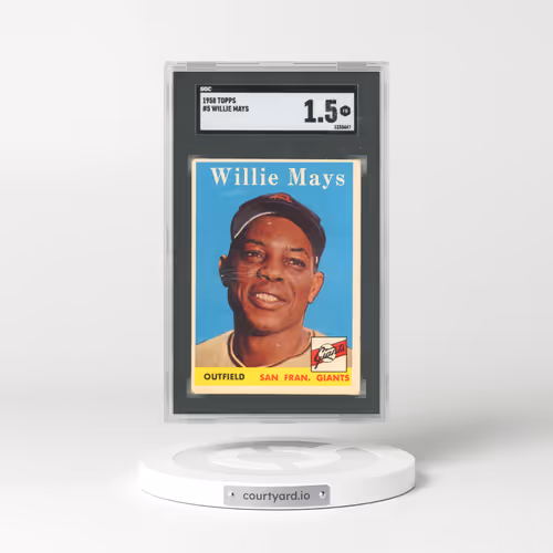 1958 Topps #5 Willie Mays (SGC 1.5 FR)