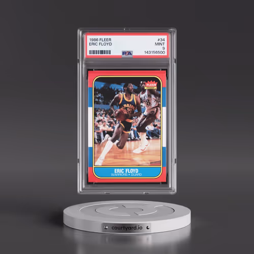 1986 Fleer #34 Eric Floyd (PSA 9 MINT)