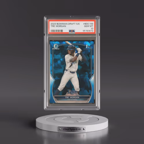 2023 Bowman Draft Sapphire Edition #BDC199 Tre' Morgan (PSA 10 GEM MINT)