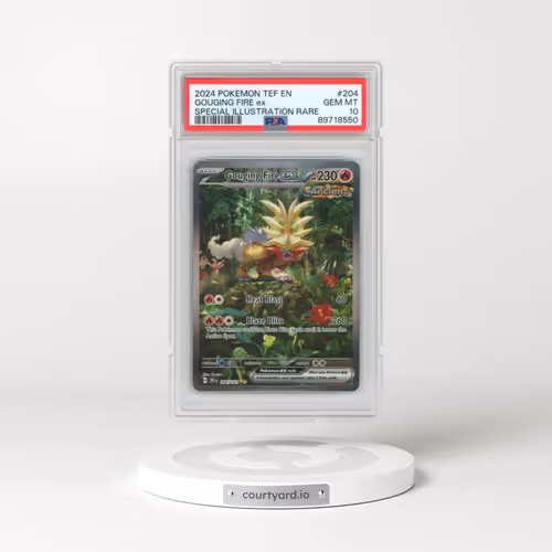 2024 Pokémon Tef EN-Temporal Forces #204 Gouging Fire EX - Holo Special Illustration Rare (PSA 10 GE