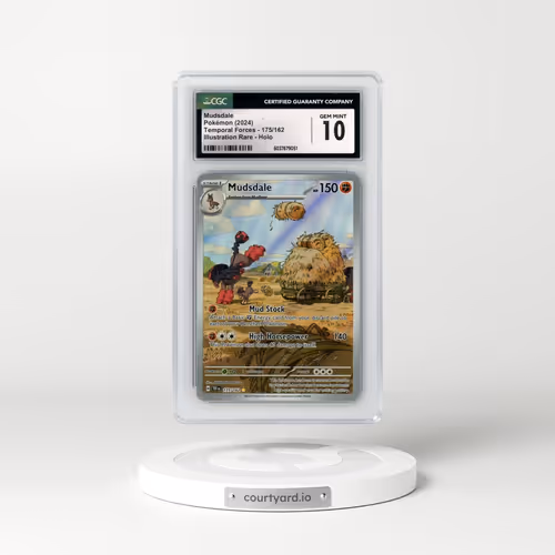 2024 Pokémon Tef EN-Temporal Forces #175 Mudsdale - Illustration Rare (CGC 10 GEM MINT)