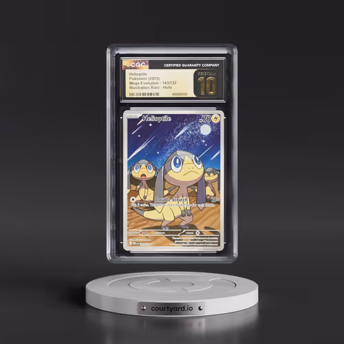 2025 Mega Evolution - MEG EN #143/132 Helioptile - Illustration Rare Holo (CGC 10 PRISTINE)