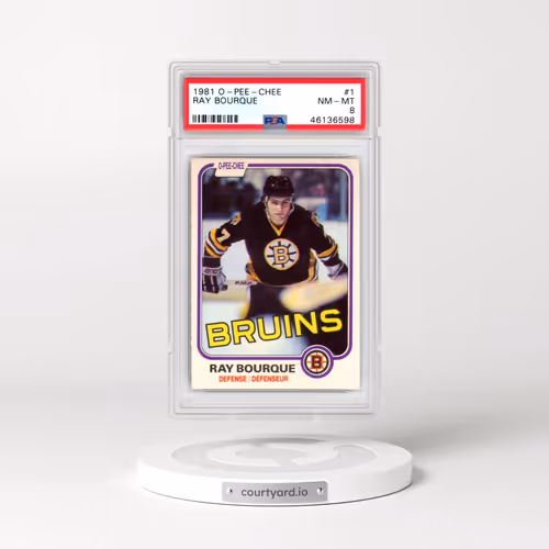1981 O-Pee-Chee #1 Ray Bourque (PSA 8 NM-MT)