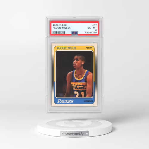 1988 Fleer #57 Reggie Miller (PSA 6 EX-MT)