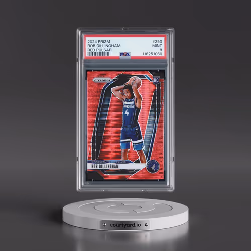 2024 Panini Prizm #250 Rob Dillingham - Red Pulsar (PSA 9 MINT)