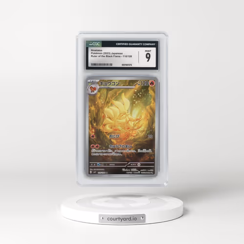 2023 Ruler of the Black Flame #110/108 Ninetales - Art Rare (CGC 9 MINT)