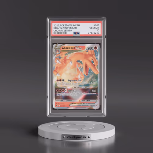 2023 Pokémon Sword and Shield Crown Zenith #019 Charizard Vstar (PSA 10 GEM MINT)