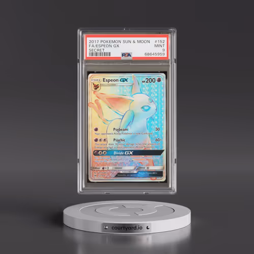 2017 Pokémon Sun & Moon #152 Espeon GX - Holo Full Art Secret (PSA 9 MINT)