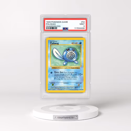 1999 Pokémon Game #59 Poliwag - Shadowless (PSA 9 MINT)
