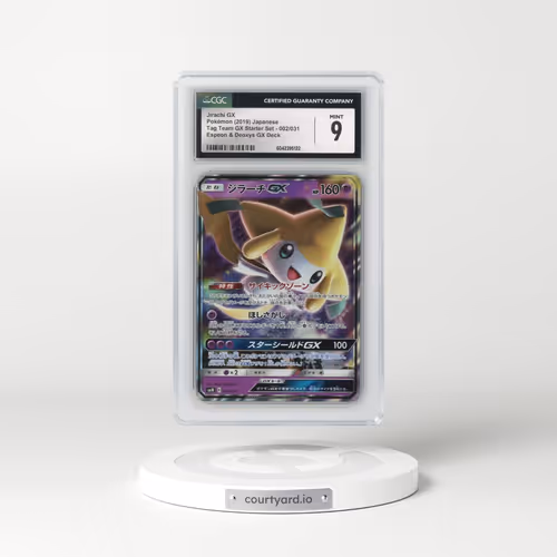 2019 Tag Team GX Starter Set #002/031 Jirachi GX - Holo Espeon & Deoxys GX Deck (CGC 9 MINT)