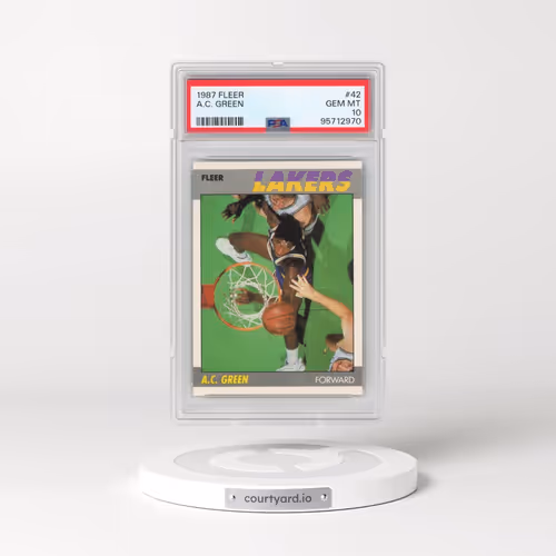 1987 Fleer #42 A.C. Green (PSA 10 GEM MINT)