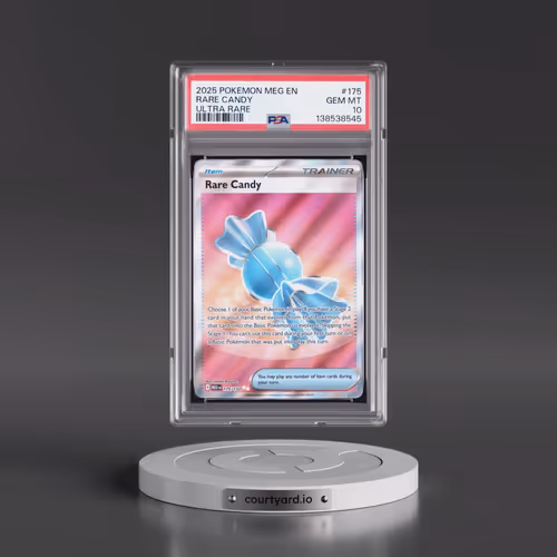2025 Pokémon Meg EN-Mega Evolution #175 Rare Candy - Ultra Rare (PSA 10 GEM MINT)