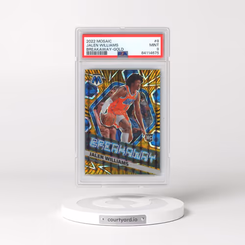 2022 Panini Mosaic Breakaway #8 Jalen Williams - Gold (PSA 9 MINT)