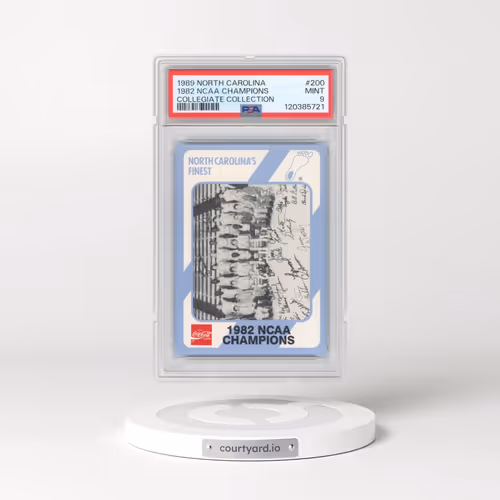 1989 Collegiate Collection North Carolina #200 1982 NCAA Champions (PSA 9 MINT)