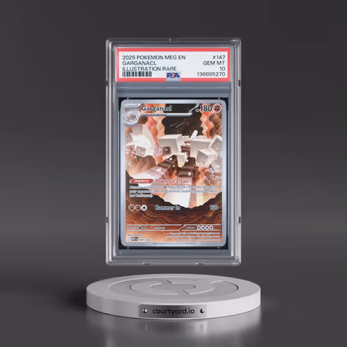 2025 Pokémon Meg EN-Mega Evolution #147 Garganacl - Illustration Rare (PSA 10 GEM MINT)