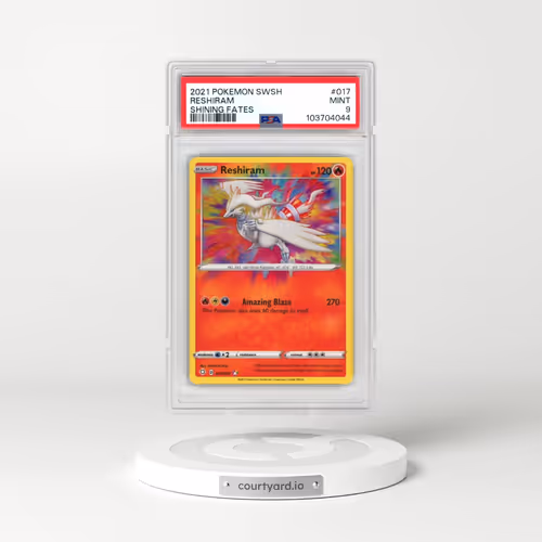 2021 Pokémon Sword & Shield Shining Fates #017 Reshiram (PSA 9 MINT)