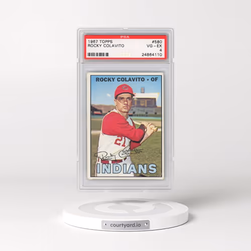 1967 Topps #580 Rocky Colavito (PSA 4 VG-EX)
