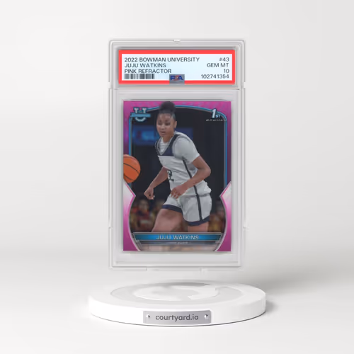 2022 Bowman Chrome University #43 Juju Watkins - Pink Refractor (PSA 10 GEM MINT)