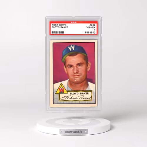 1952 Topps #292 Floyd Baker (PSA 4 VG-EX)