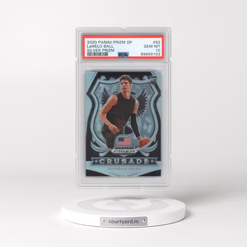 2020 Panini Prizm Draft Picks #83 LaMelo Ball - Silver Prizm (PSA 10 GEM MINT)