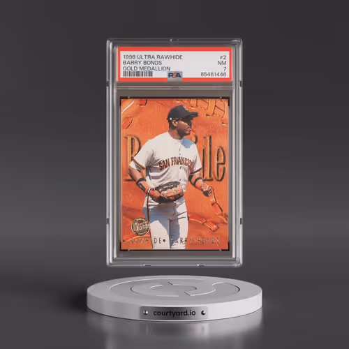 1996 Ultra Rawhide #2 Barry Bonds - Gold Medallion (PSA 7 NM)