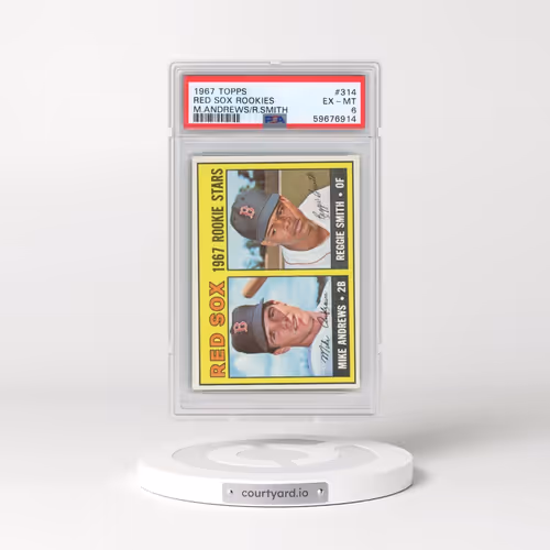 1967 Topps #314 Red Sox Rookies - M.Andrews/R.Smith (PSA 6 EX-MT)
